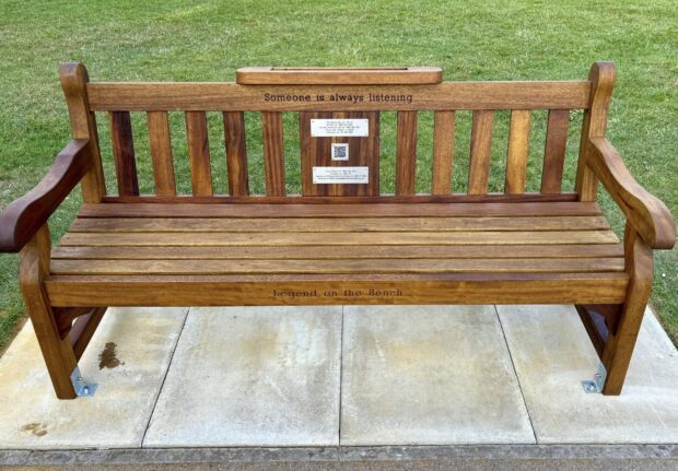 bench in grove house gardens