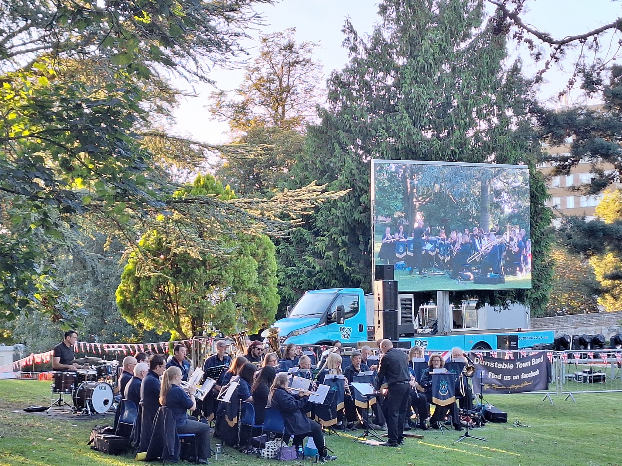 Town Band playing at Proms in The Park