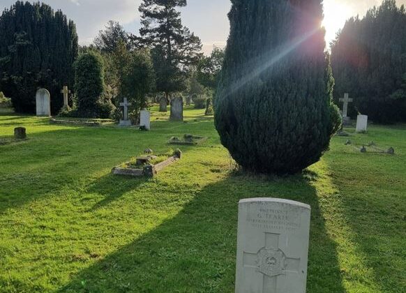 war grave in the cemetery