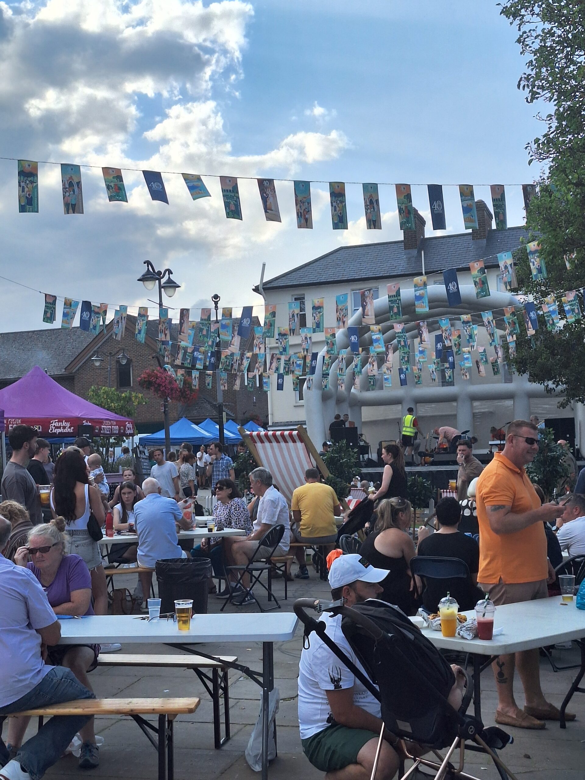 Stage and street food in The Square