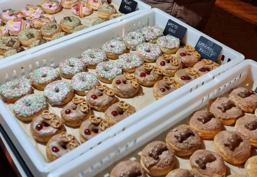 Multiple flavoured doughnuts