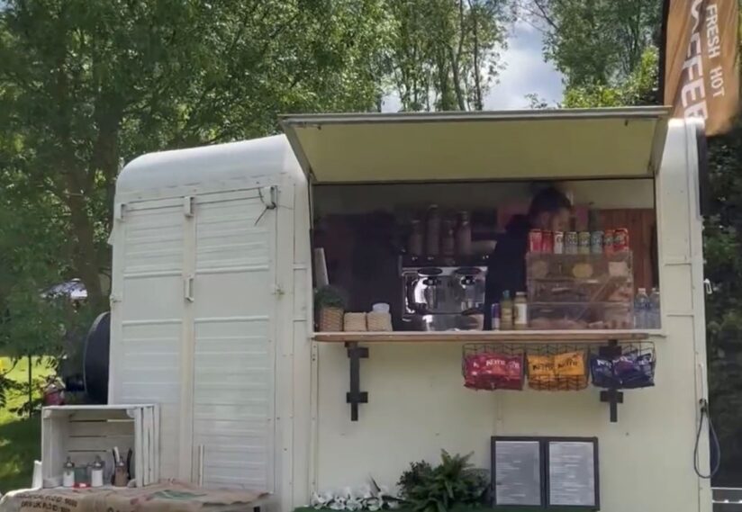 A coffee stand