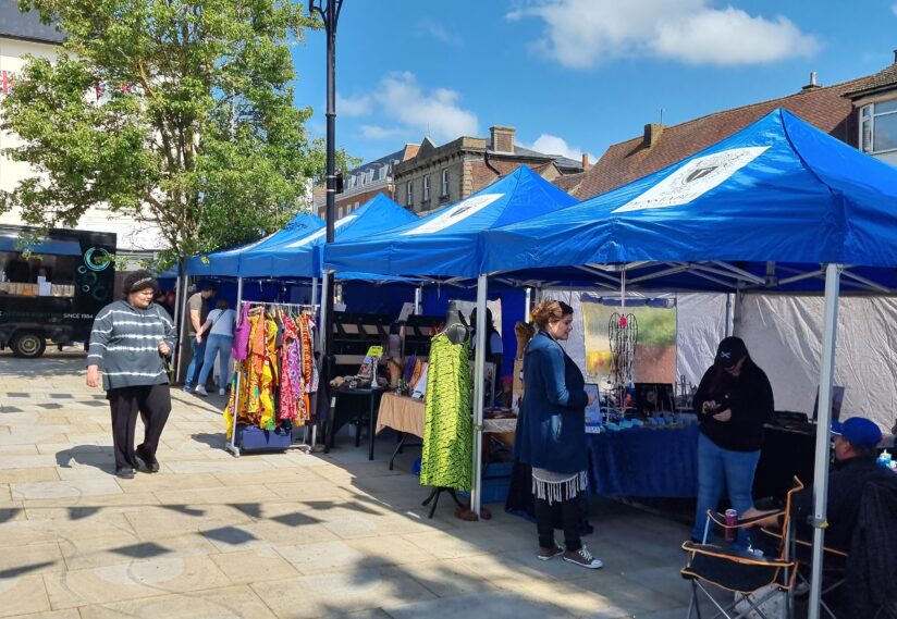 Street Market Stands Dunstable
