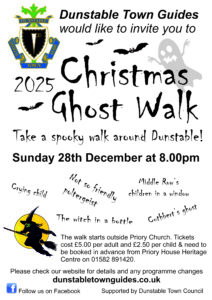 Christmas ghost walk poster