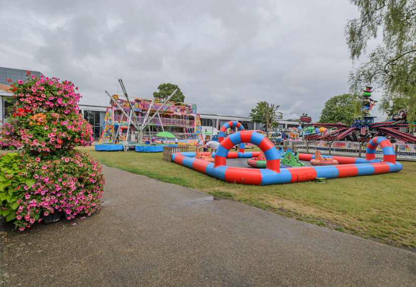 View of the fun rides